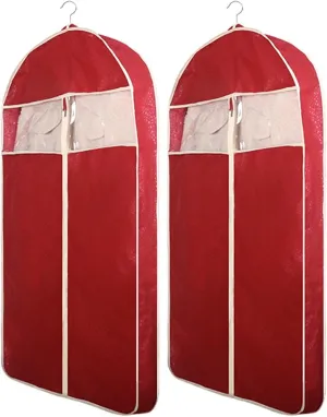 Garment Bags for Hanging Clothes - Long Dress Bags for Gowns Closet Wardrobe Storage Travel