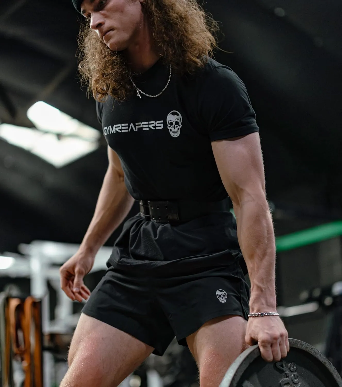 Gymreapers Workout Short Sleeve Shirt Workout T-Shirt for Men Crew Neck Shirts Casual Gym Cotton Everyday Tee
