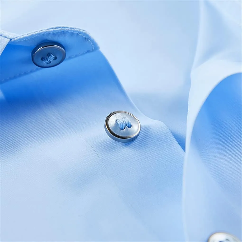 Hamthuit Men Polo Shirt Business Solid Breathable Quick Dry Mens Slim Fit Stretch Golf Tee Shirt