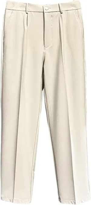 JEShifangjiusu Men's Skinny Fit Plaid Pants Stretch Slim Fit Casual Trousers Golf Long Pants Business Dress Pants Chino Pant