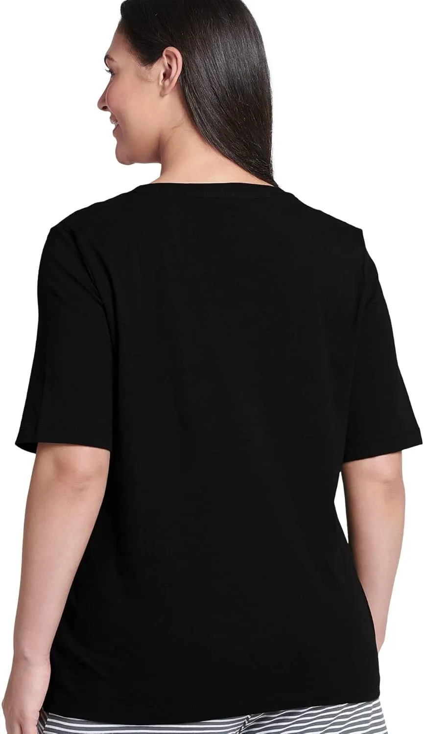 Jockey Women's Sleepwear Everyday Essentials 100% Cotton Short Sleeve Tee