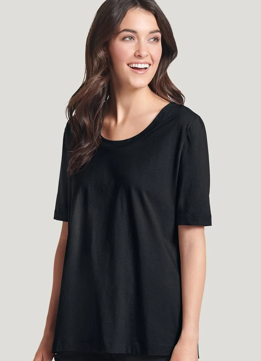 Jockey Women's Sleepwear Everyday Essentials 100% Cotton Short Sleeve Tee