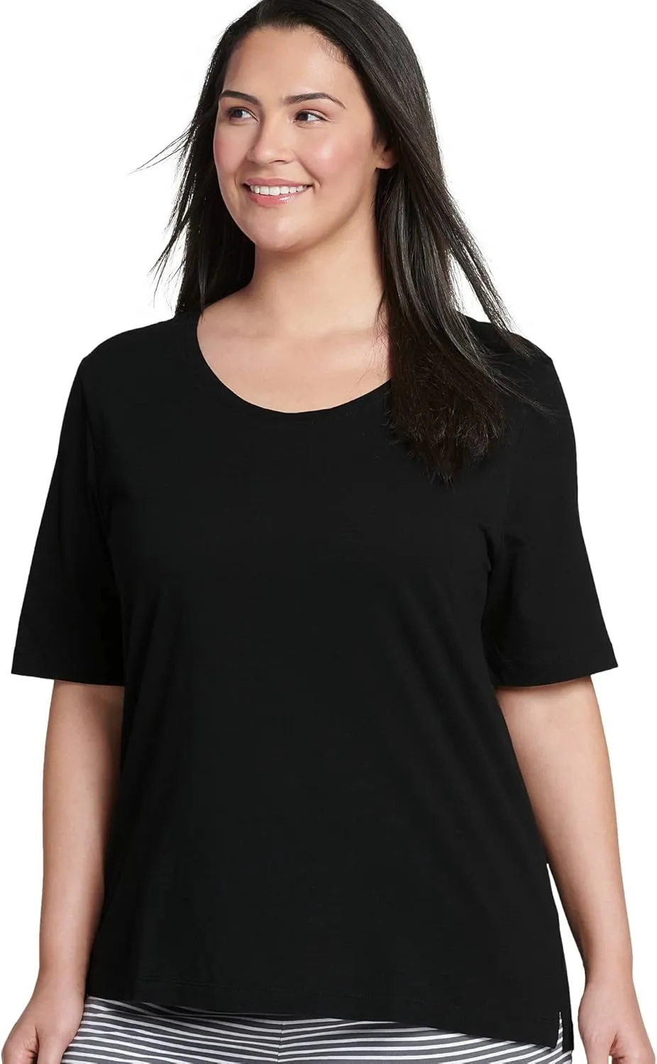 Jockey Women's Sleepwear Everyday Essentials 100% Cotton Short Sleeve Tee