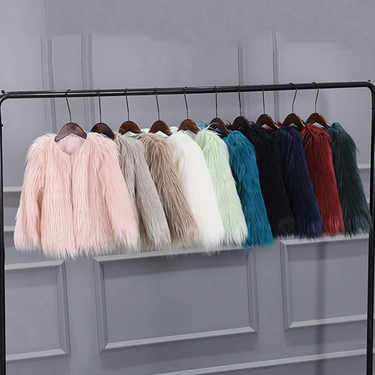 Kids Girl Faux Fur Vest Coat Toddler Winter Fleece Fuzzy Furry Jacket Sleeveless Coat Thick Warm Waistcoat Outwear