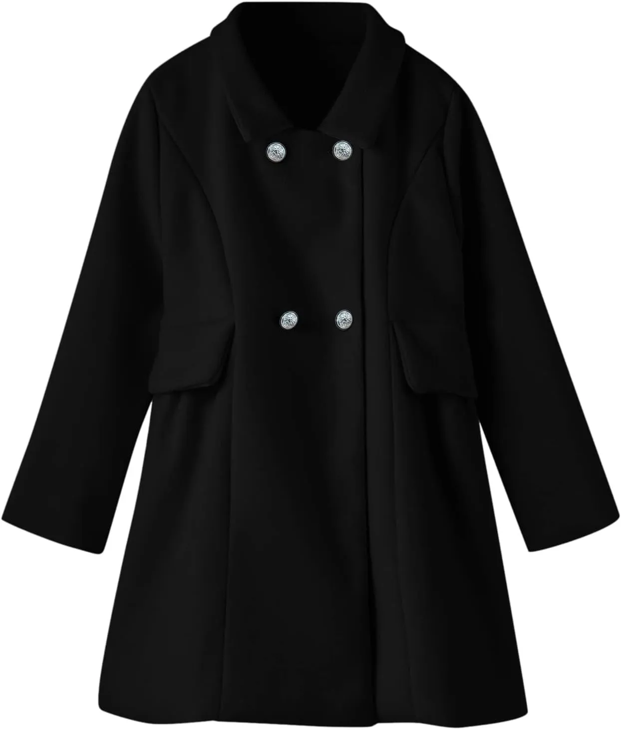 Kids Girls Lightweight Trench Coat Double Breasted Classic Belted Jacket Windbreaker Fall Outwear Dress Coats