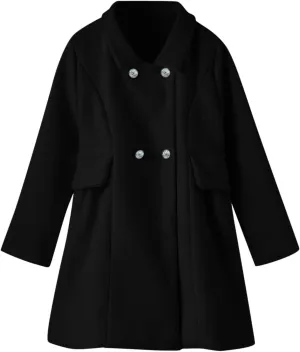 Kids Girls Lightweight Trench Coat Double Breasted Classic Belted Jacket Windbreaker Fall Outwear Dress Coats