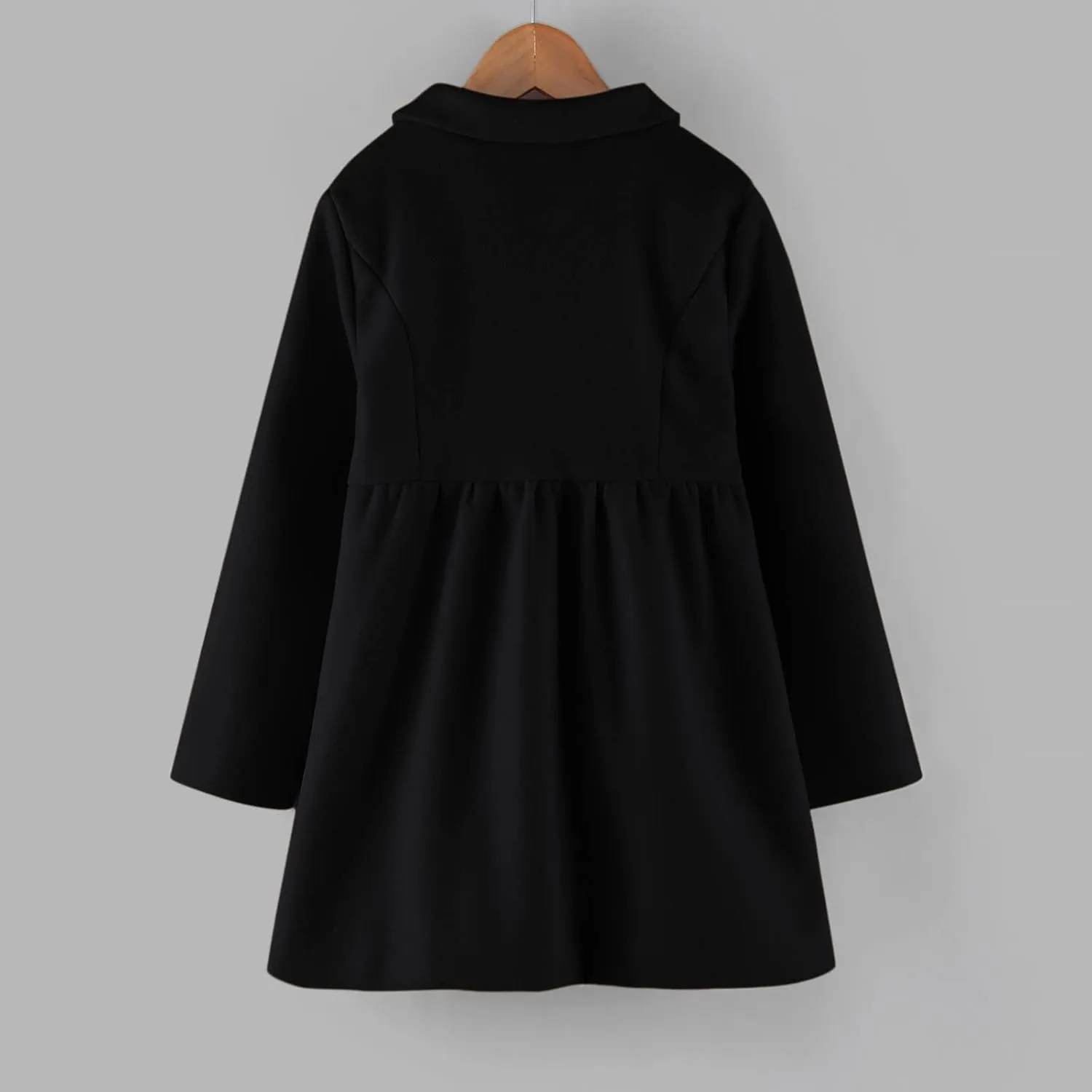 Kids Girls Lightweight Trench Coat Double Breasted Classic Belted Jacket Windbreaker Fall Outwear Dress Coats