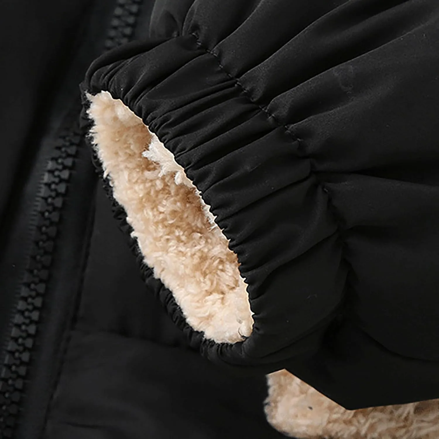 Kids Toddler Baby Boys Girls Winter Warm Thick Solid Cotton Long Sleeve Padded Jacket Coat Clothes Jackets Boys