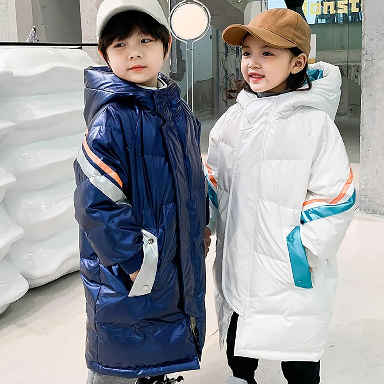 Kids Toddler Baby Girls Boys Winter Warm Thick Solid Cotton Long Sleeve Padded Jacket Coat Clothes 4t Boys Jacket