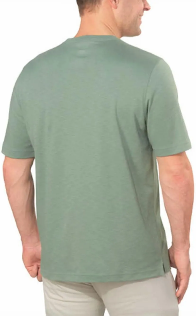 KIRKLAND Signature Men's Short Sleeve Pima Cotton Slub T-Shirt