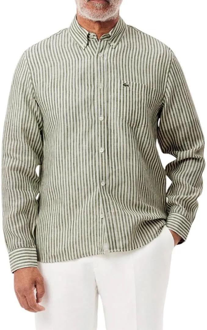 Lacoste Men's Regular Fit Linen Shirt