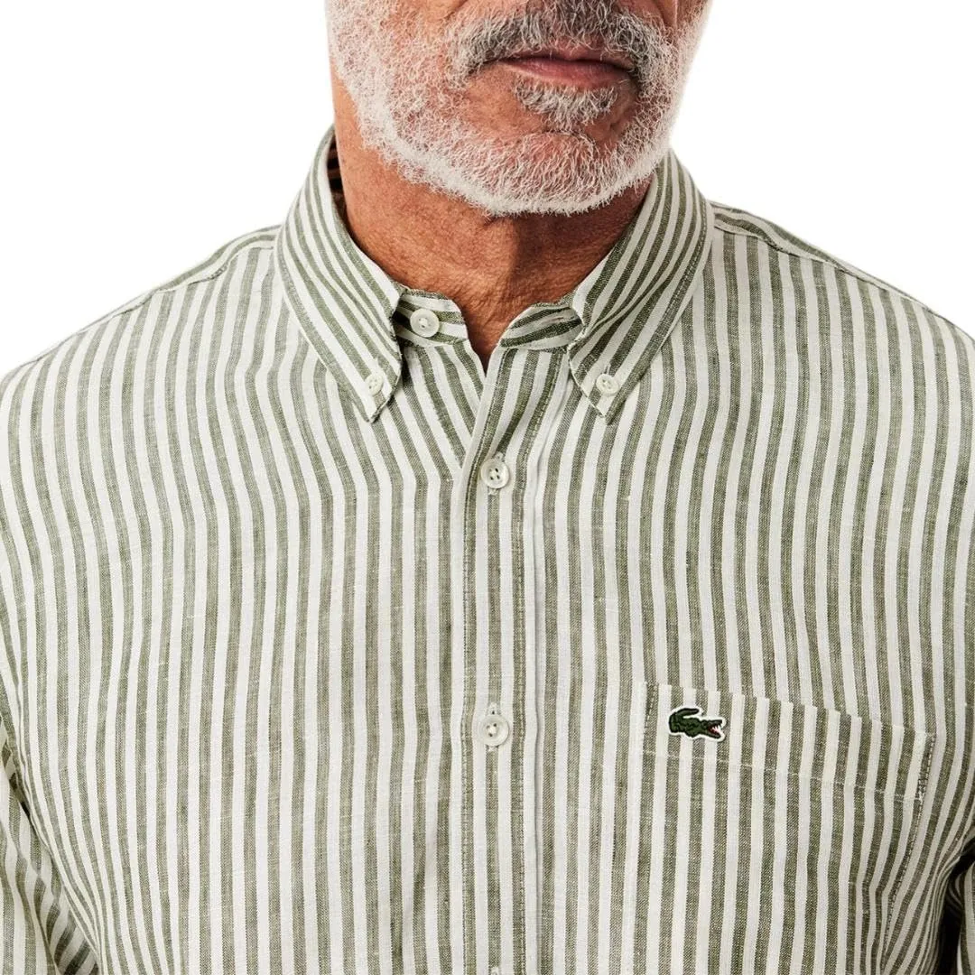 Lacoste Men's Regular Fit Linen Shirt
