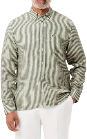Lacoste Men's Regular Fit Linen Shirt