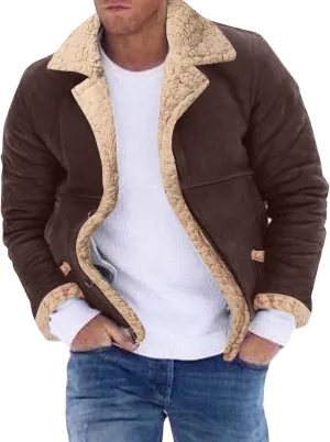 LCMTWX Coats for Men Cottonpadded Jacket Stand Collar Knitted Splice Sweater Coat Casual Men's Thicken Warm Winter Coat