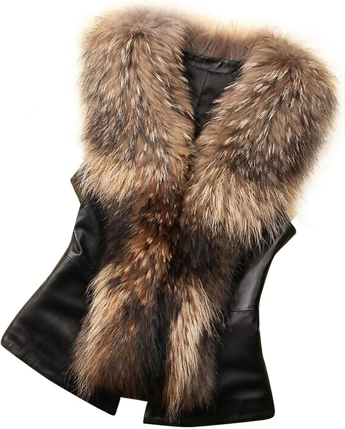 LCMTWX Trench Coat for Women 2023 Furry Women Long Jacket Faux Sleeve Short Warm Women's Coat Cropped Jacket Puffer