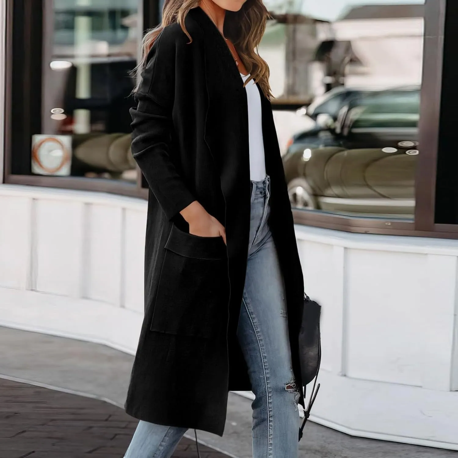 LCMTWX Women's 2023 Fashion Winter Coat Office Sleeveless Button Woolen Jacket Coat Winter Coat Women Womens Trench Coat