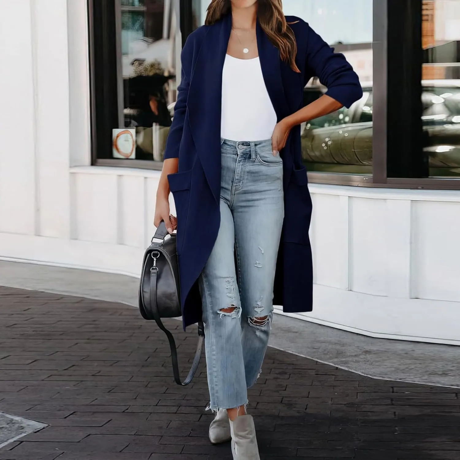 LCMTWX Women's 2023 Fashion Winter Coat Office Sleeveless Button Woolen Jacket Coat Winter Coat Women Womens Trench Coat