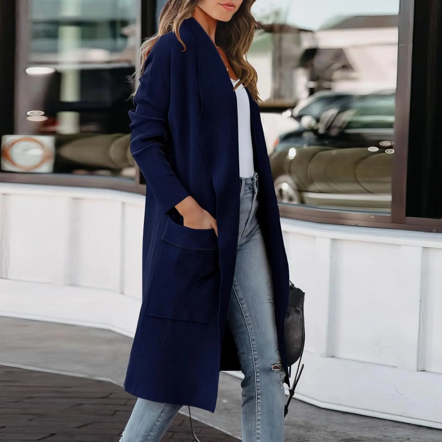 LCMTWX Women's 2023 Fashion Winter Coat Office Sleeveless Button Woolen Jacket Coat Winter Coat Women Womens Trench Coat