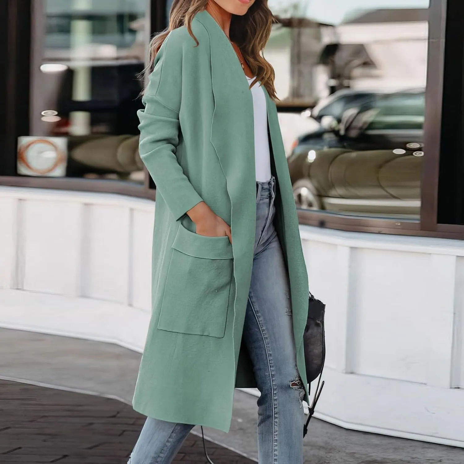 LCMTWX Women's 2023 Fashion Winter Coat Office Sleeveless Button Woolen Jacket Coat Winter Coat Women Womens Trench Coat