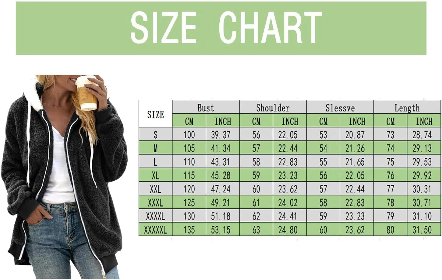 LCMTWX Womens 2023 Winter Fuzzy Fleece Jacket Artificial Wool Zipper Drawstring Solid Oversized Fuzzy Fleece Fluffy Fall