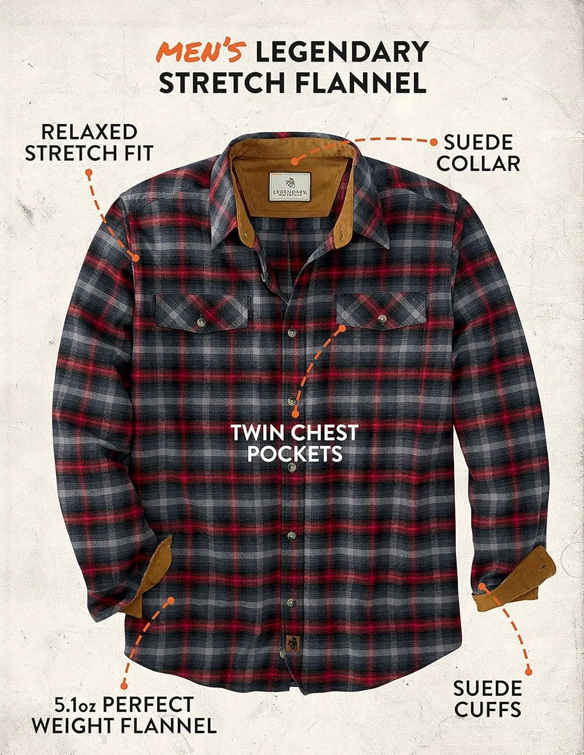 Legendary Whitetails Men's Legendary Flannel Shirt