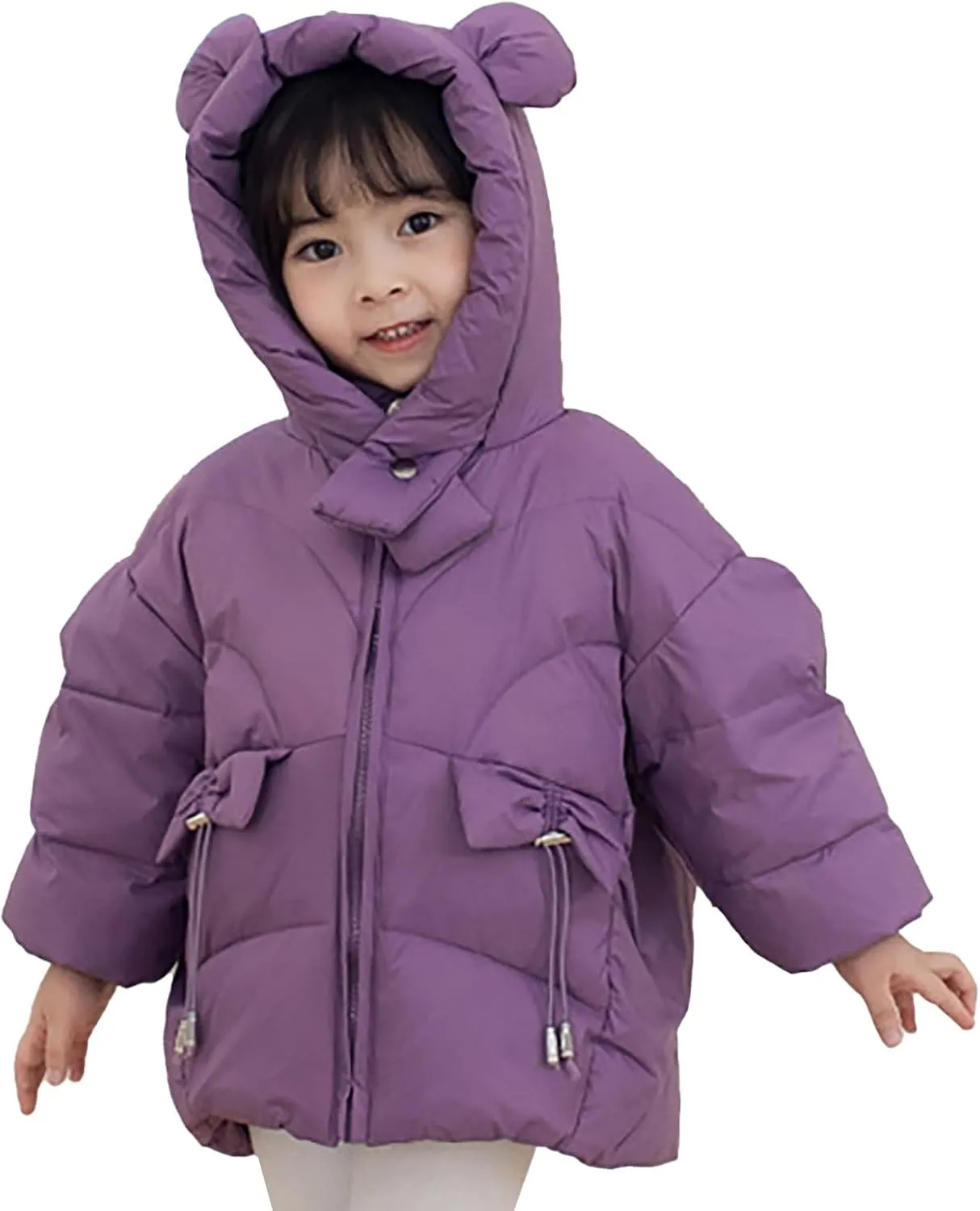 Lightweight Boys Winter Jacket Warm Thick Solid Cotton Long Sleeve Padded Jacket Coat Clothes