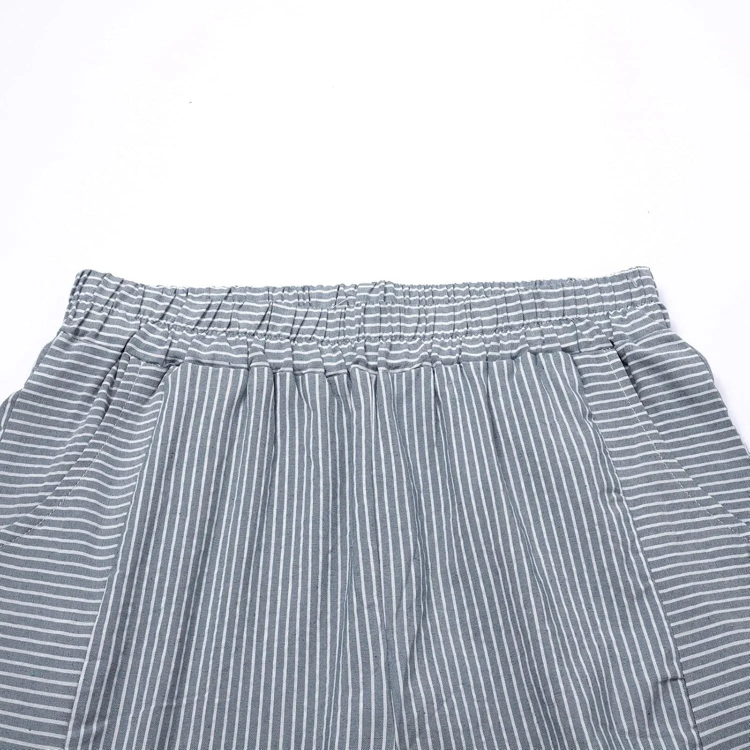 Linen Pants for Women 2025 Trendy Striped Spring Summer Casual Pants High Waist Straight Leg Trousers with Pockets