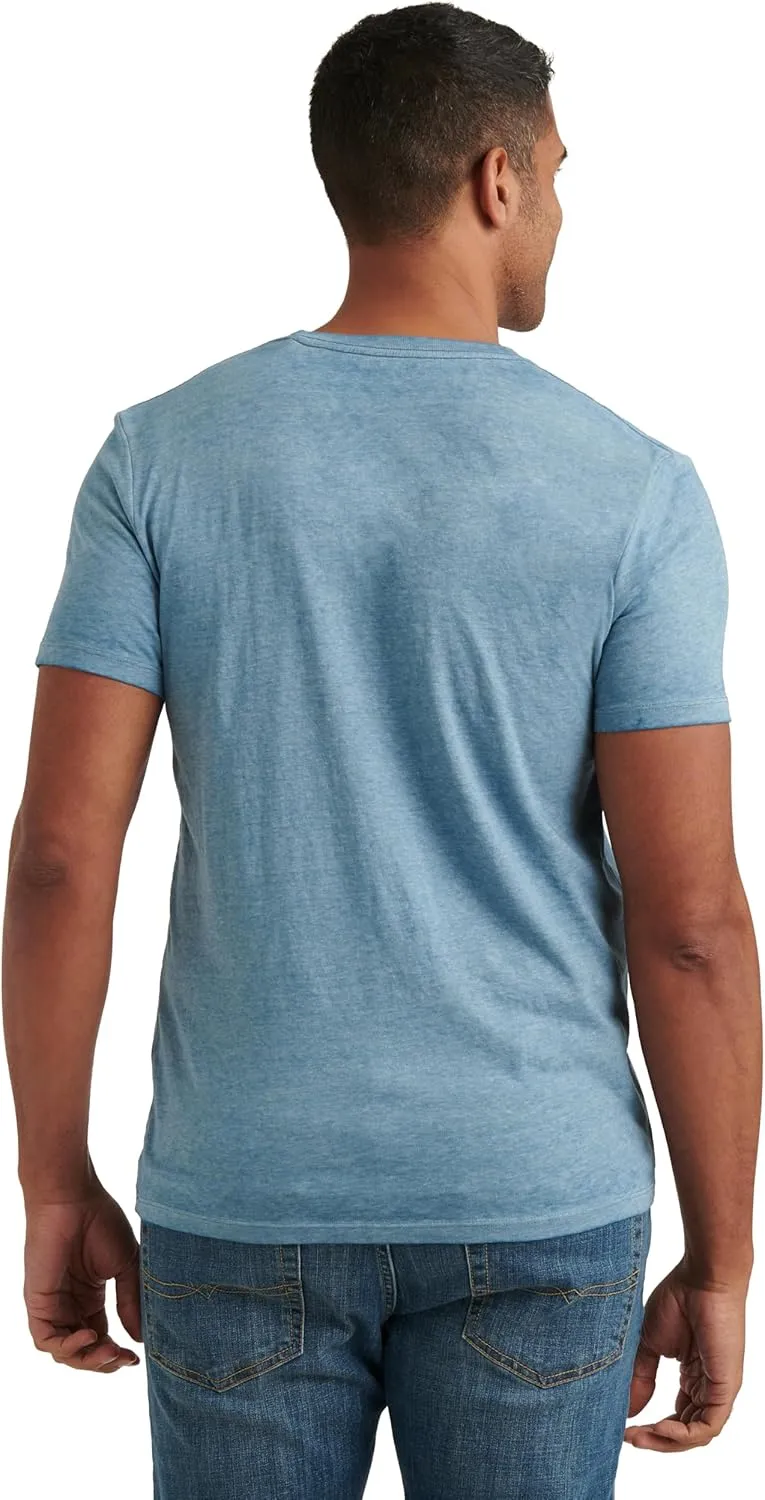 Lucky Brand Men's Short Sleeve Crew Neck Coyote Rider Tee
