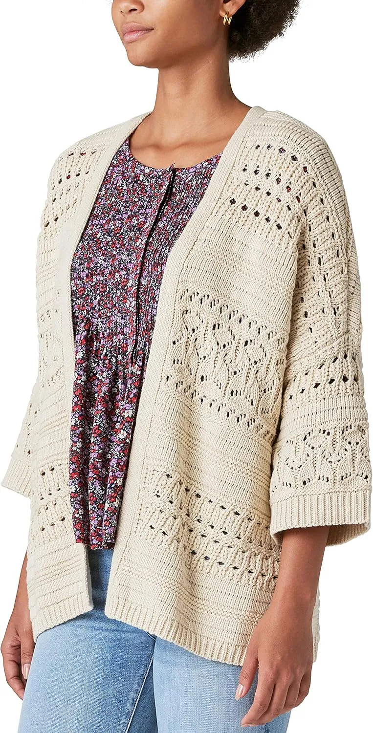 Lucky Brand Women's Crochet Cardigan
