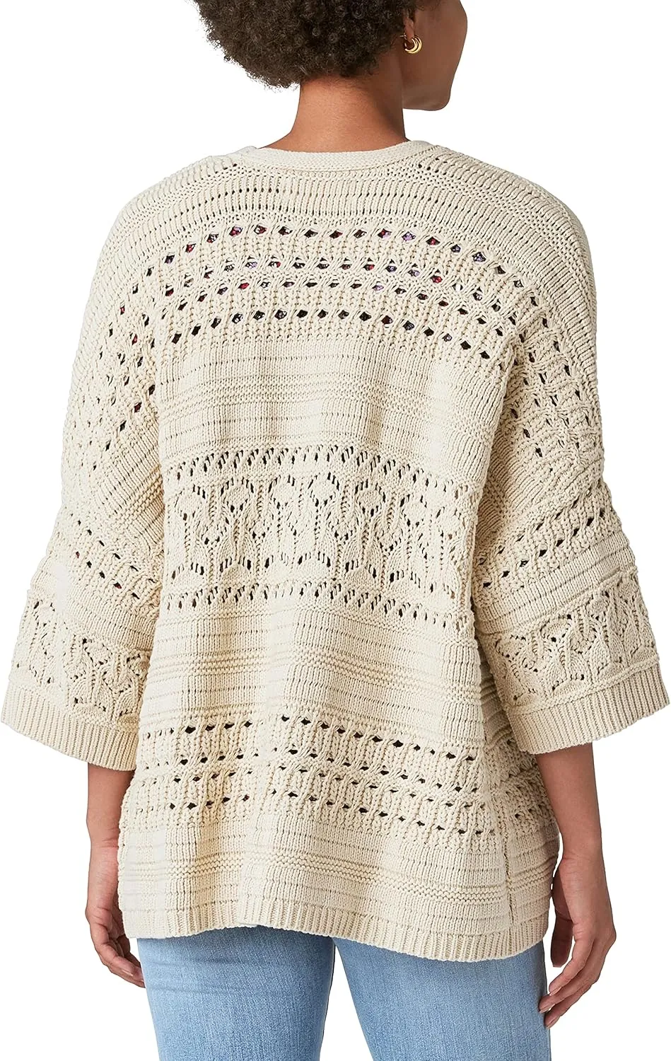 Lucky Brand Women's Crochet Cardigan