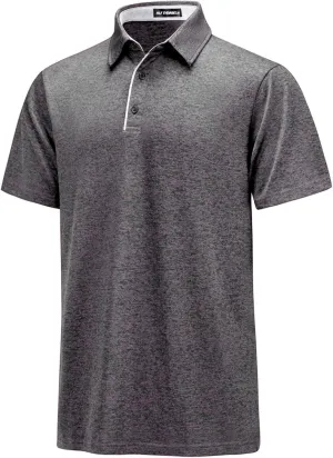 M&F EVENMINE Mens Polo Shirt Quick Dry Performance Short Sleeve Shirts Golf Shirt for Men
