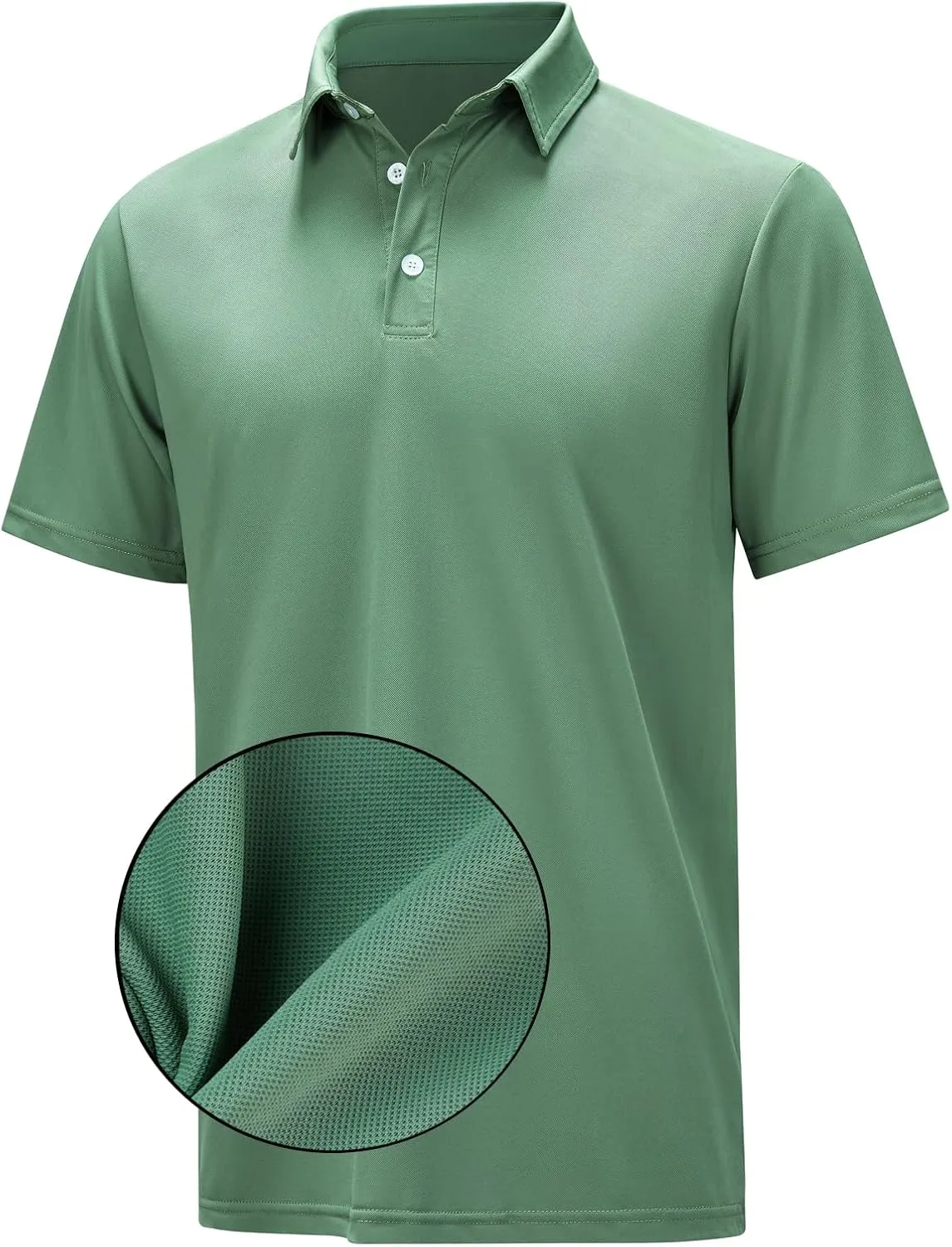 M&F EVENMINE Mens Polo Shirt Quick Dry Performance Short Sleeve Shirts Golf Shirt for Men