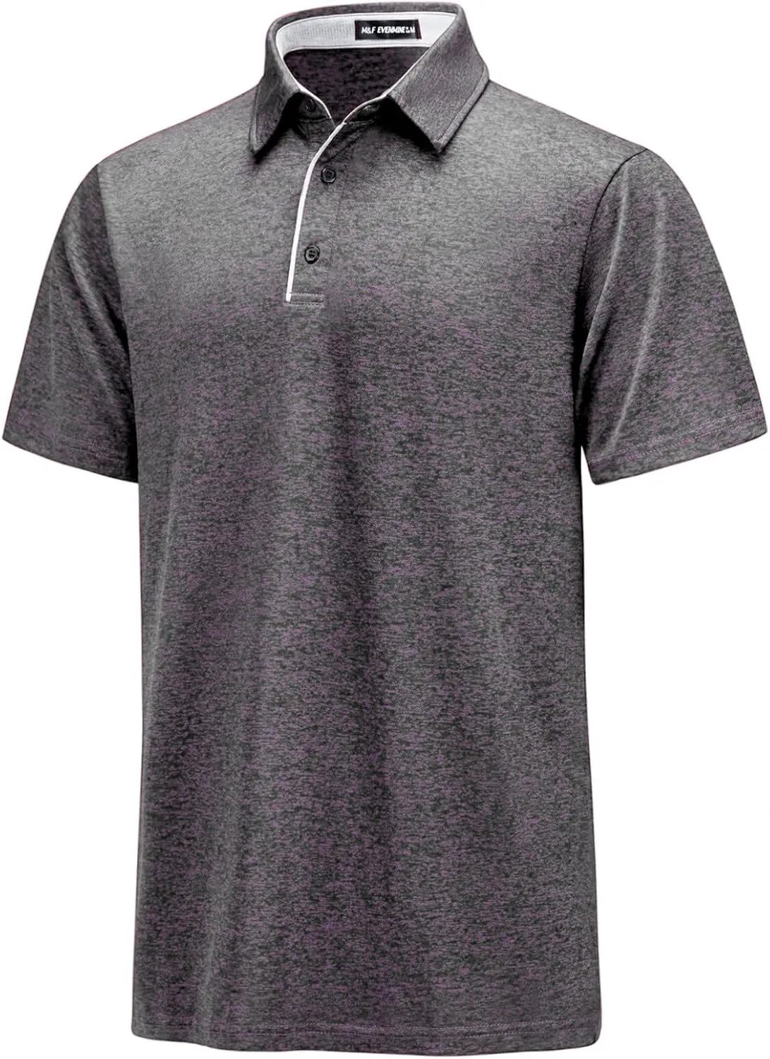 M&F EVENMINE Mens Polo Shirt Quick Dry Performance Short Sleeve Shirts Golf Shirt for Men