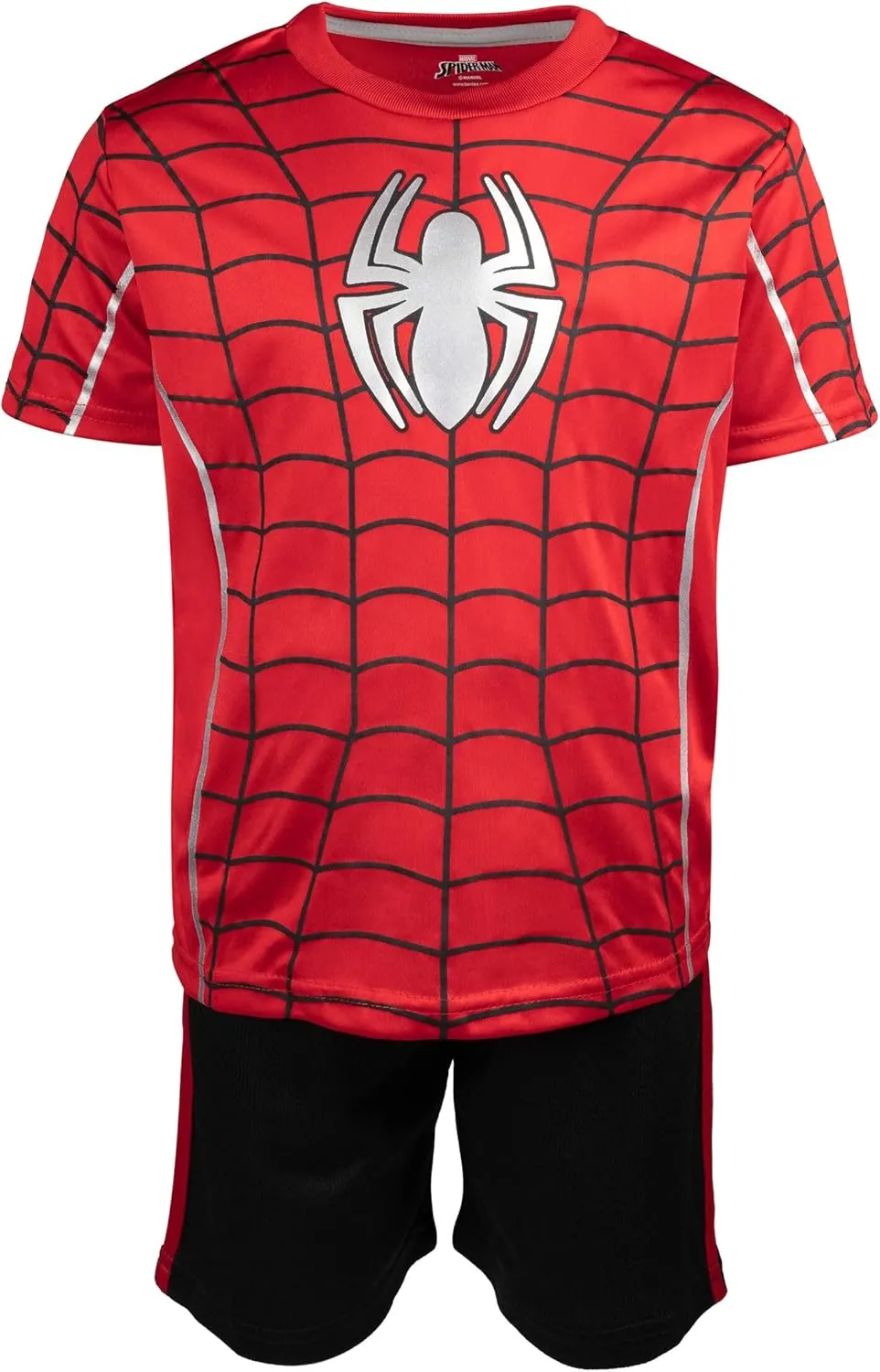 Marvel Avengers Captain America Iron Man Venom Hulk Cosplay Athletic T-Shirt and Shorts Outfit Set Toddler to Little Kid