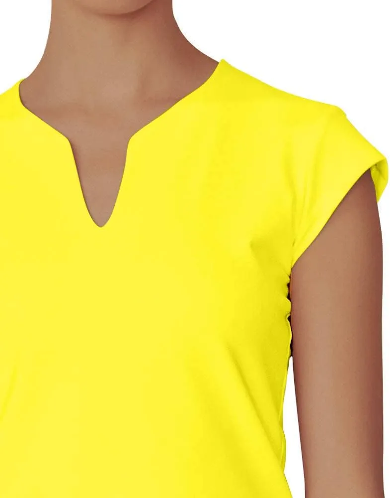Meja Women Tennis Shirt Short Sleeve,V Neck Golf T Shirt Quick Dry Running Shirts Activewear