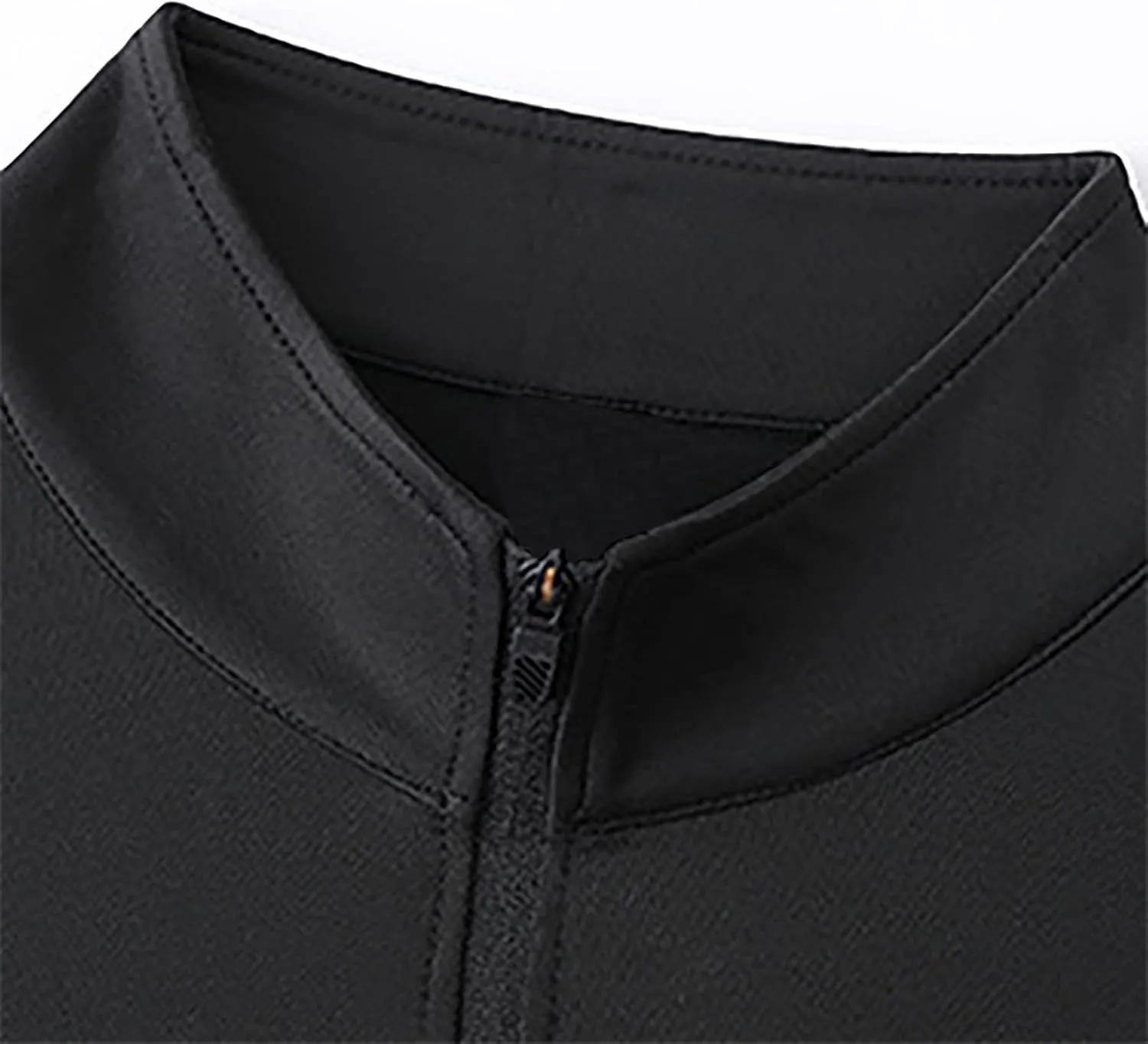 Men 1/4 Zip Long Sleeve Pullover UPF 50  Sun Shirt Quick Dry Running Rash Guard Fishing Shirts with Thumb Holes