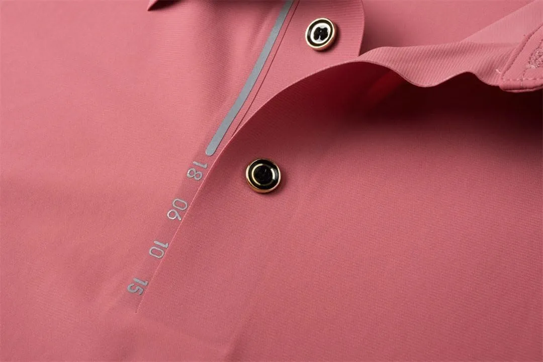 Men Golf T-Shirt Summer Sports Golf Apparel Short Sleeve Shirt Quick Dry Breathable Polo Shirts