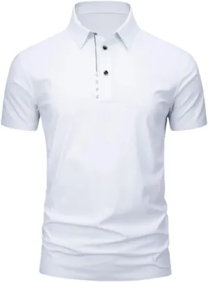 Men Golf T-Shirt Summer Sports Golf Apparel Short Sleeve Shirt Quick Dry Breathable Polo Shirts