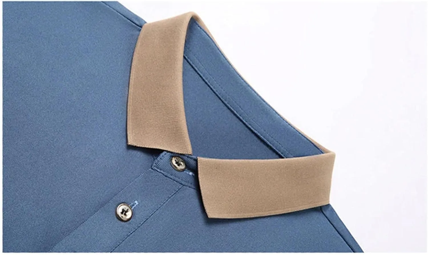 Men Solid Polo Shirt Summer Casual Short Sleeve Loose Moisture Wicking Quick-Dry Golf Shirt Tops