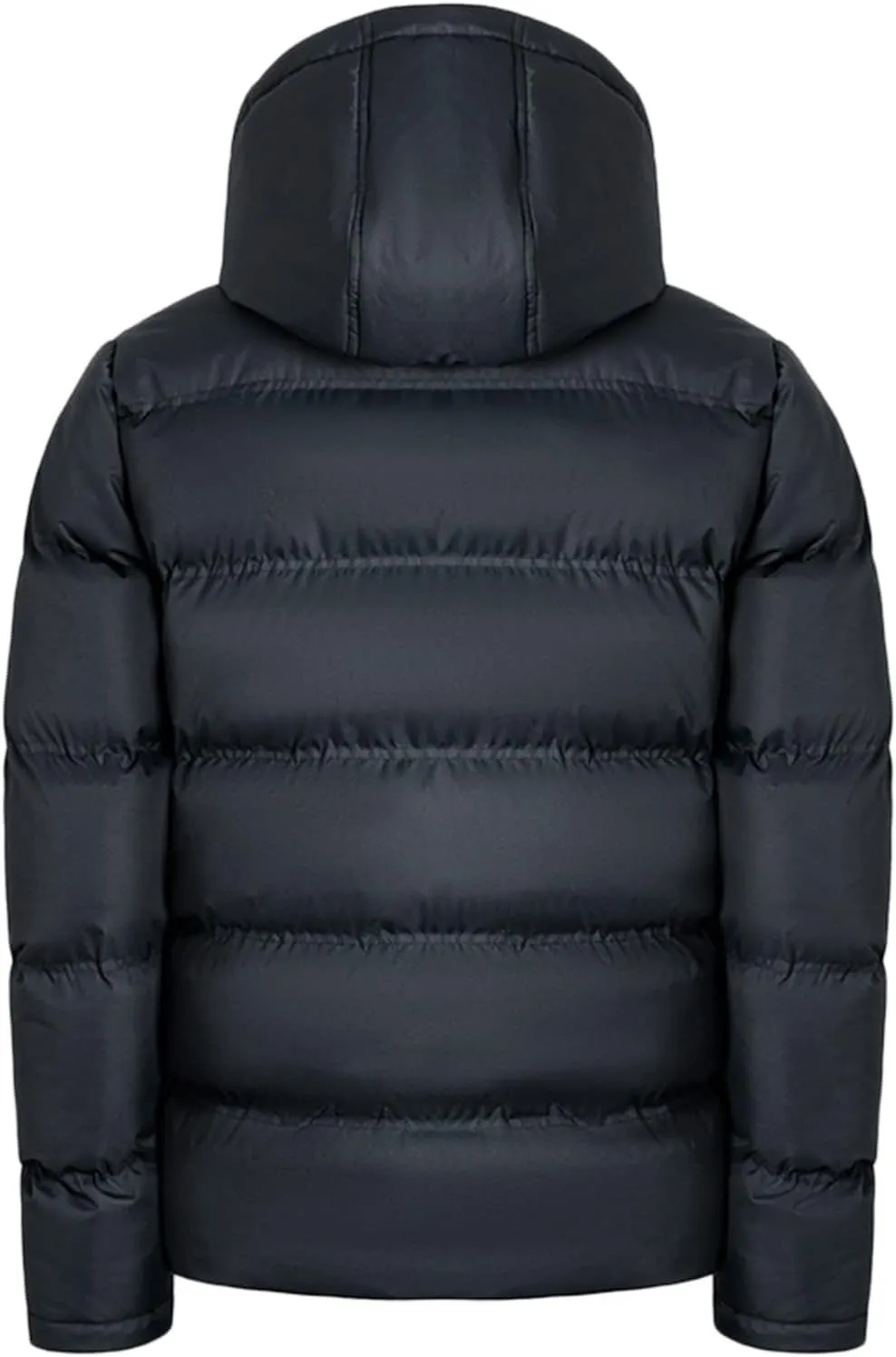 Men's Bread Cloth Winter Hooded Full-Zipper Solid Color Padded Plus Size Cotton Coat Jacket plus Size down Coats