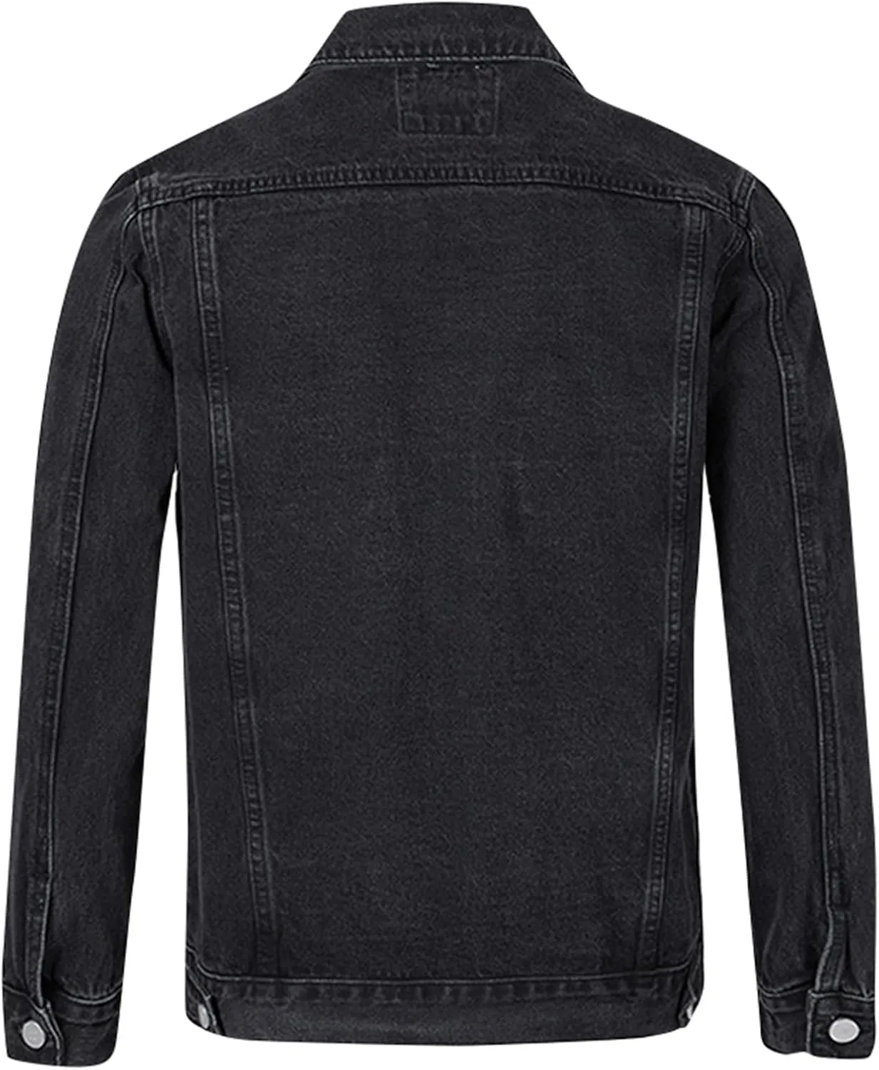 Men'S Denim Jackets Distressed Vintage Jean Jacket Single Breasted Windbreaker Slim Fit Denim Jacket Men Outerwear Coat