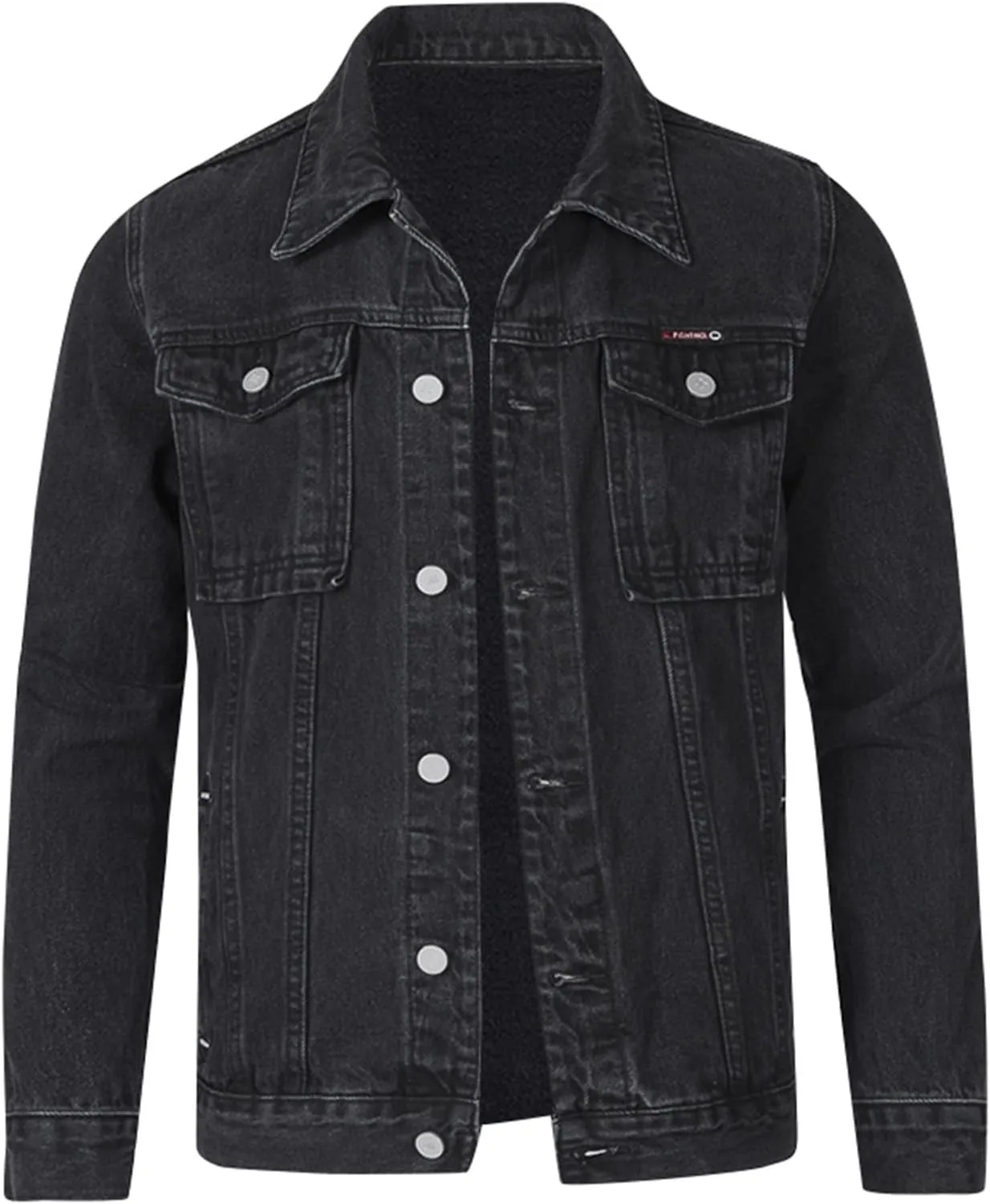 Men'S Denim Jackets Distressed Vintage Jean Jacket Single Breasted Windbreaker Slim Fit Denim Jacket Men Outerwear Coat