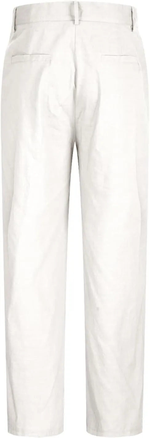 Men's Dress Pants Stretch Classic Fit Suit Pants Casual Pleated Front Dress Pants Straight Fit Pants