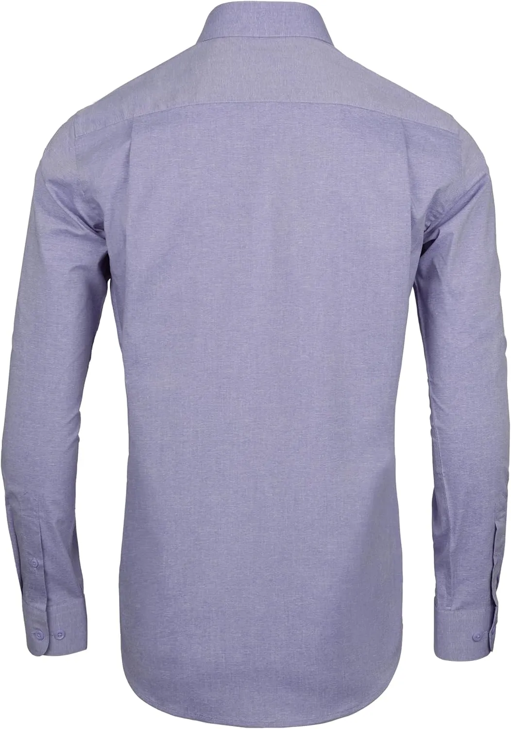 Men's Dress Shirt Long Sleeve Stretch Wrinkle-Resistant Formal Shirt Business Casual Heather Button Down Shirts
