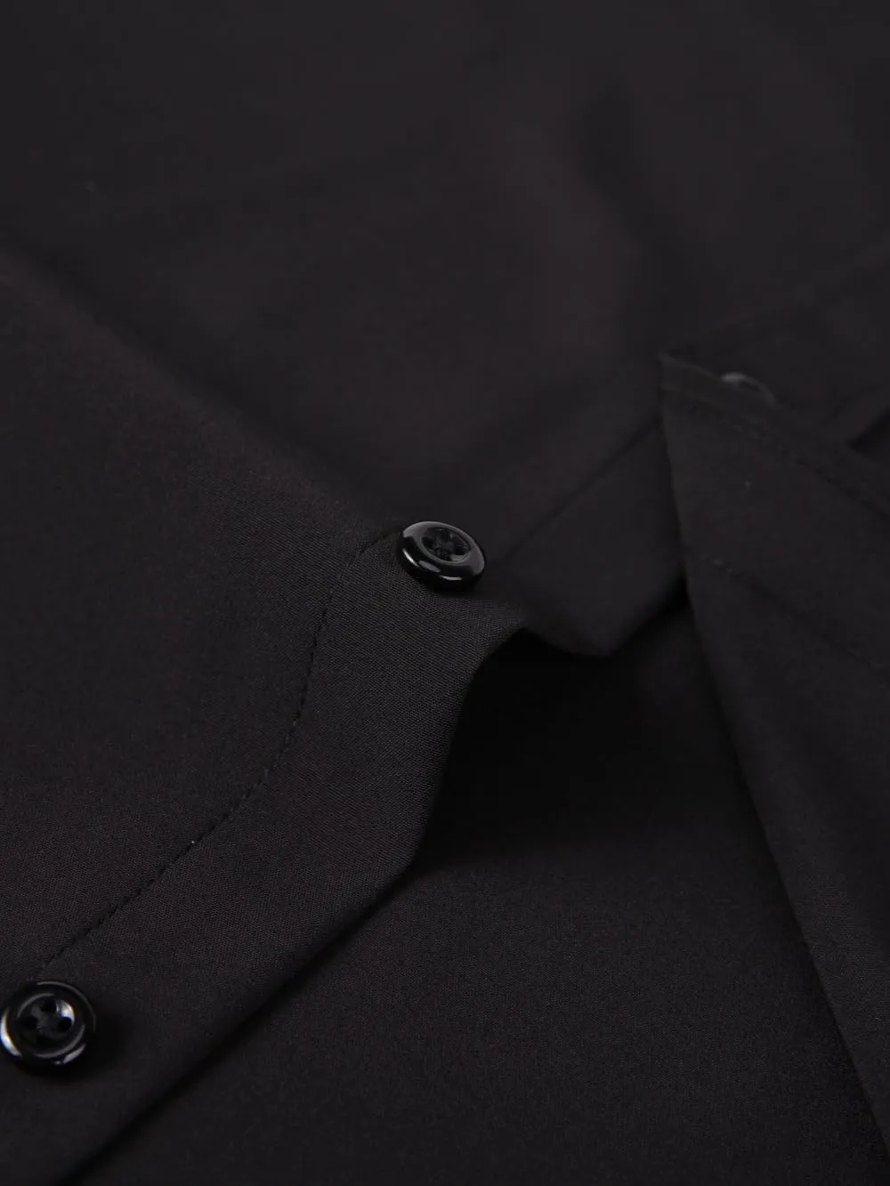 Men's Dress Shirts Long Sleeve Button Down Shirt Business Formal Stretch Shirt Regular Fit with Pockets