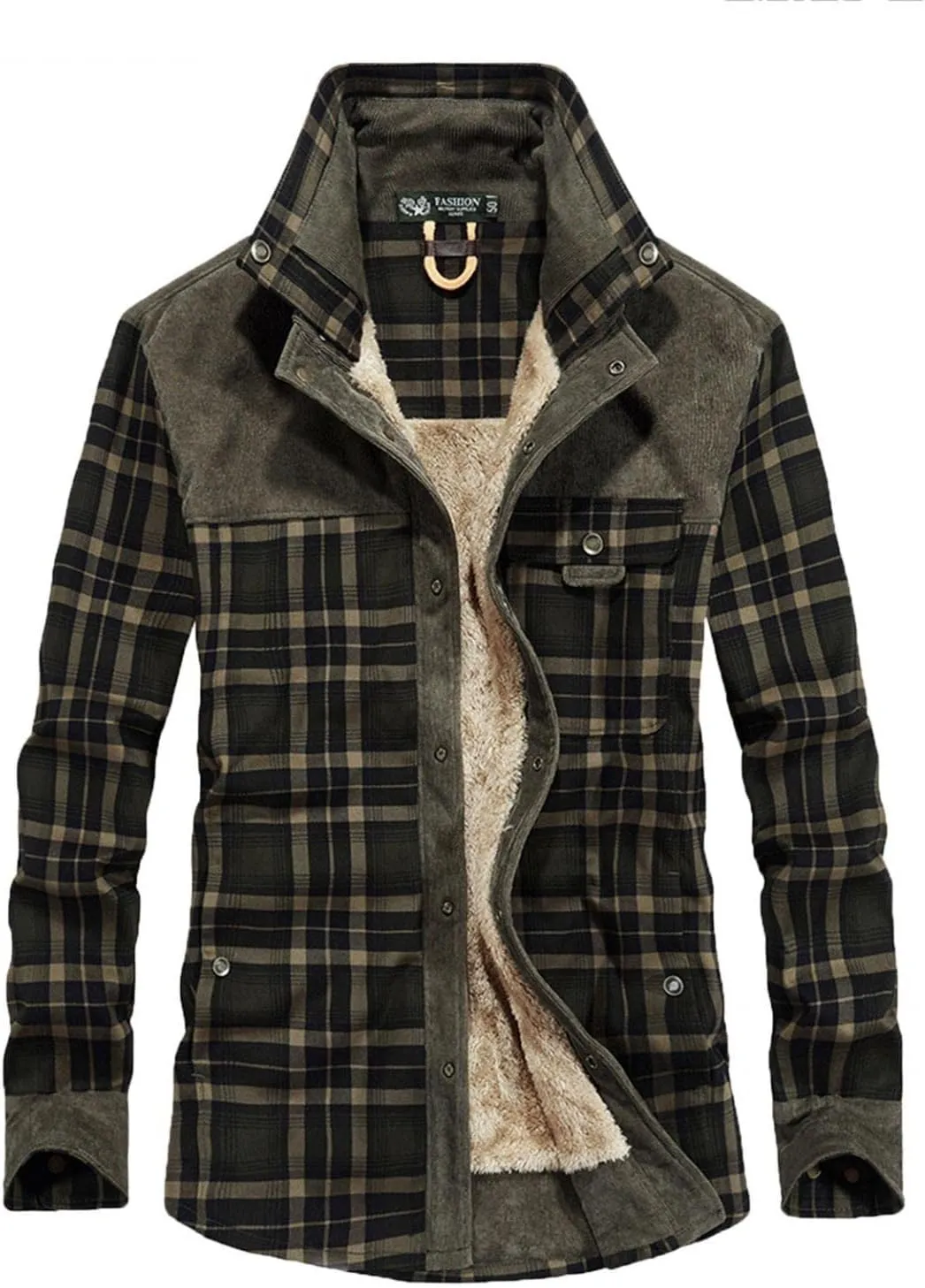 Mens Flannel Shirt Men's Button Down Regular Fit Long Sleeve Plaid Flannel Casual Shirts Men's Cotton Flannel Shirt Tops