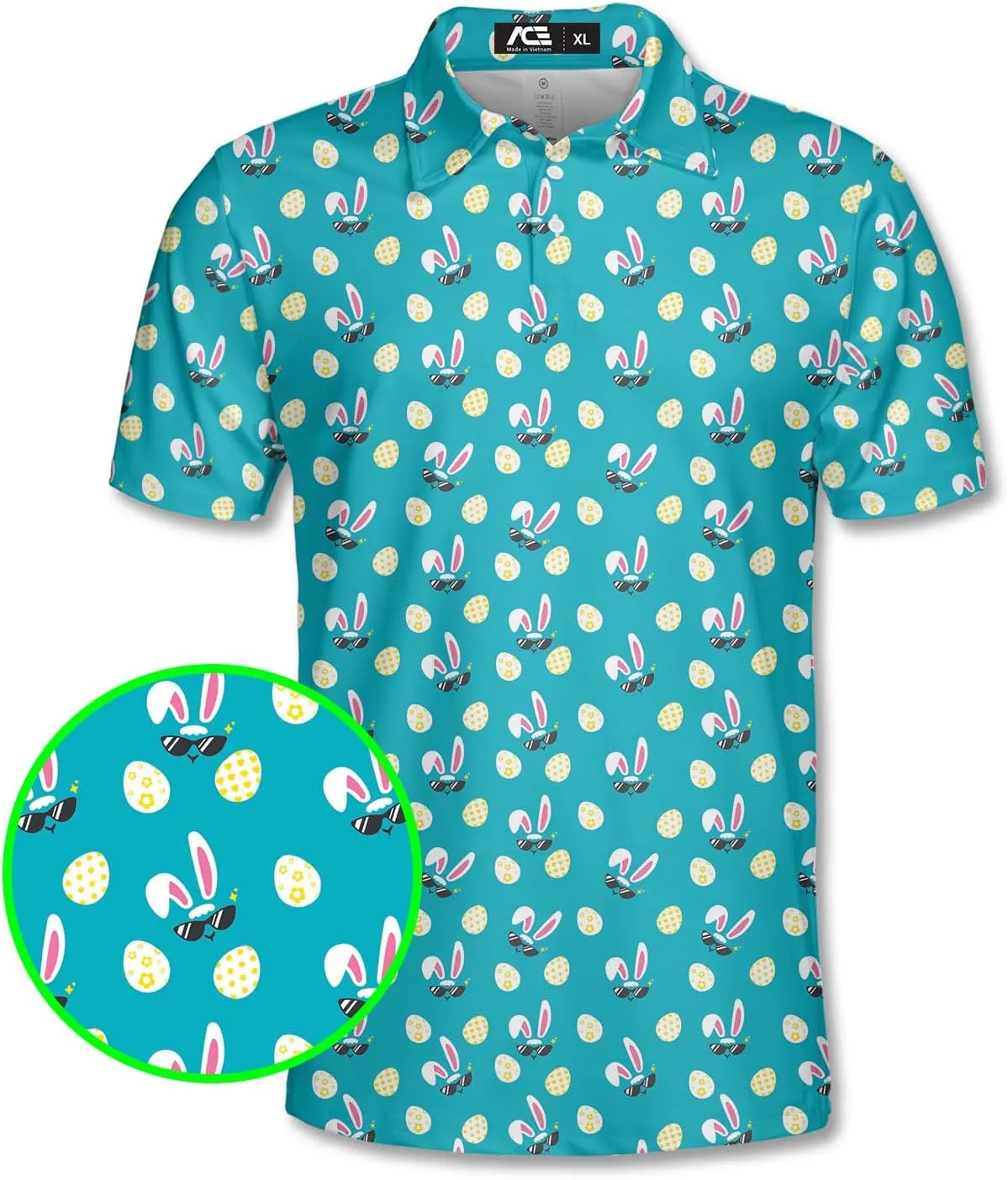 Men's Golfing Avocado Golfers Golf Polo Shirt Funny Avocado Golf Polo Golf Shirts for Men