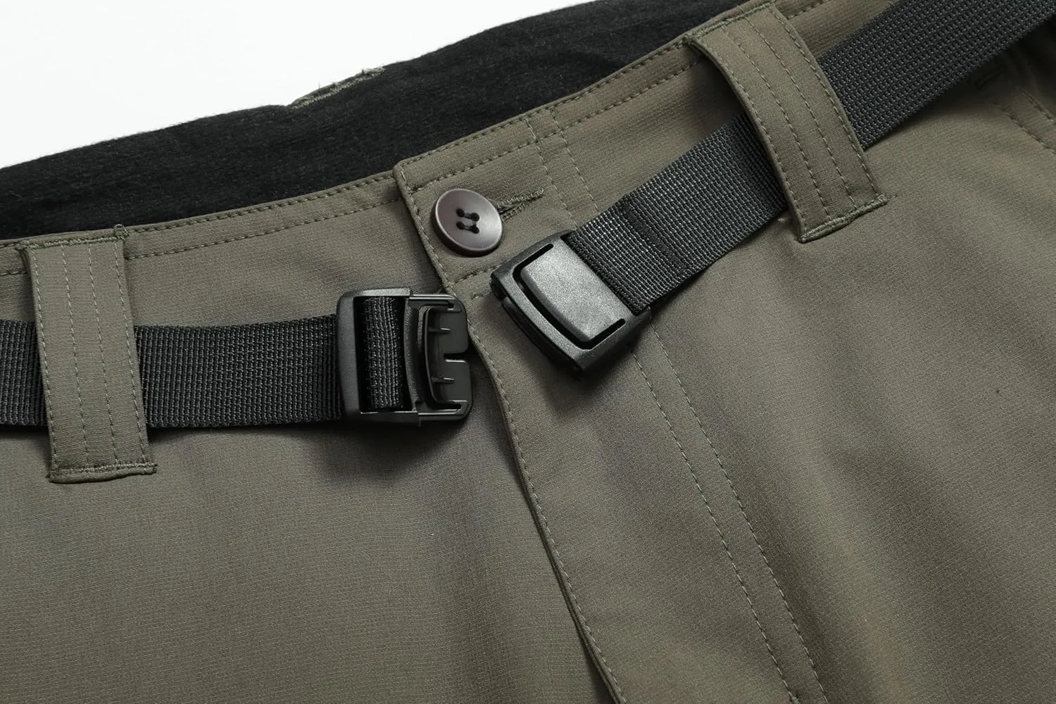 Men's Lightweight Cargo Pants Waterproof Quick Dry Tactical Pants Outdoor Hiking Pants with Belt