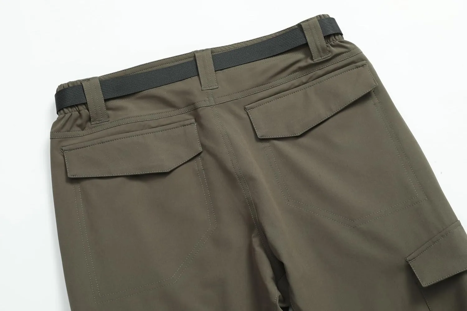 Men's Lightweight Cargo Pants Waterproof Quick Dry Tactical Pants Outdoor Hiking Pants with Belt