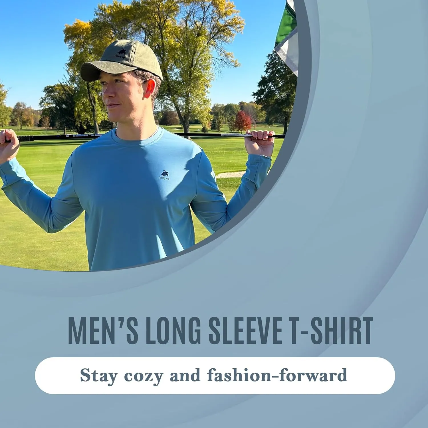 Mens Long Sleeve Athletic T-Shirt for Sports, Beach or Everyday Comfort Wear - Soft and Breathable